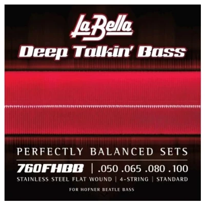 Image of La Bella 760FHBB Flat Wound Bass Strings Set 50/100