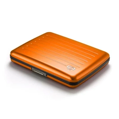 Image of OGON Aluminium Wallet Smart case V2 Large Version Hidden Compartment for Coins and banknotes RFID Blocking Up to 10 Cards, Receipts Tickets