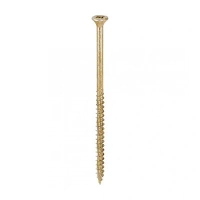 Image of TIMco 60120VY PZ3 CSK ZYP Velocity Screw 6.0 x 120 Yellow (Box of 100)
