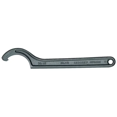 Image of GEDORE Hook spanner with lug, for Slotted nuts, AF 95 100 mm, Tip dia. 5 Ratchet spanner, 40