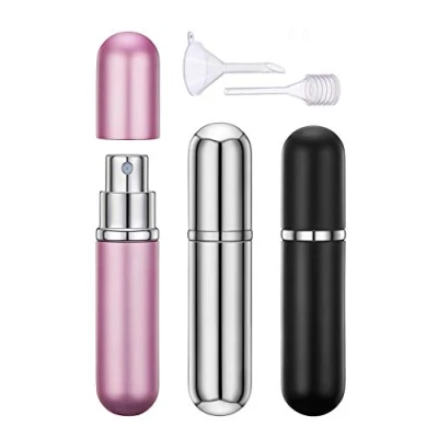Image of Perfume Atomiser Bottles, Refillable Travel Mini Portable Spray Bottle Set with Funnel Pump and Pipette 6ml of 3