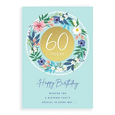 Image of Avant Garde Studios Milestone Age Birthday Card 60 F 9 x 6 inches
