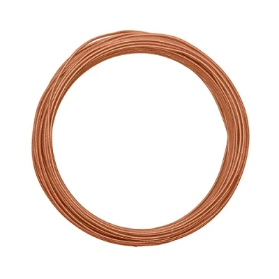 Image of Vaessen Creative Embossed Round Aluminium Wire, Orange Copper, One Size