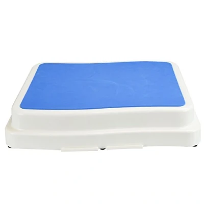Image of Unibos 4 Inch Non Slip Bathroom Step Stackable Mobility Stepping Aid Elderly Senior Disability Anti Half Platform for Bath, Bathroom, Doorstep, Toilet