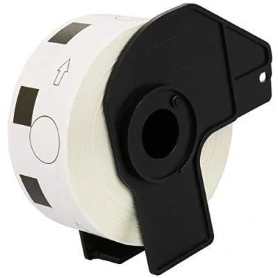 Image of DK11218 24mm x Round Labels (1000 per Roll) compatible with Brother QL 500, 550, 560, 570, 580N, 650TD, 700, 720NW, 1050, 1060N
