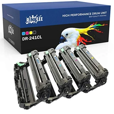 Image of RINKLEE DR241 DR 241CL Drum Unit Compatible with Brother DCP 9015CDW 9020CDW MFC 9140CDN 9330CDW 9340CDW HL 3140CW 3150CDW 3170CDW High Yield 15000 Pages SET, 4 PACK