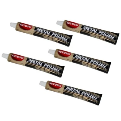 Image of Autosol Chrome Metal Polish Paste 75ml x5 pack