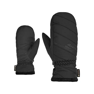 Image of Ziener Women&#039;s KASIANA Ski Mitten/Winter Sports Gore Tex, Black, 7