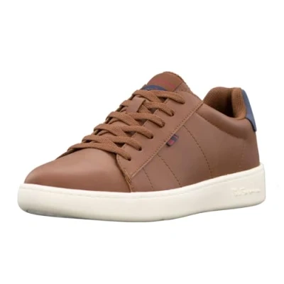 Image of Ben Sherman Men&#039;s Hampton Sneaker, Chestnut/British Navy/Whisper White, 11.5