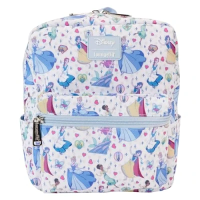 Image of Disney Princess Loungefly Manga Style AOP Nylon Mini Backpack