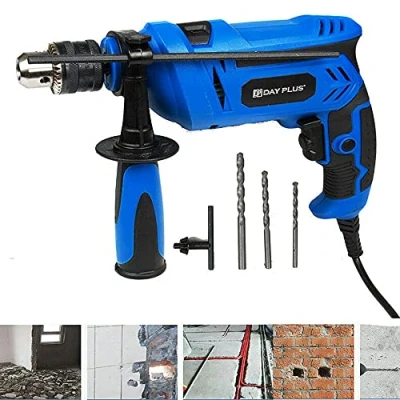 Image of Corded Variable Speed Electric Rotary Hammer Drill SDS Concrete Kit w/Drills for Wood Steel, 3000rpm Depth Gauge Chuck Key Mains