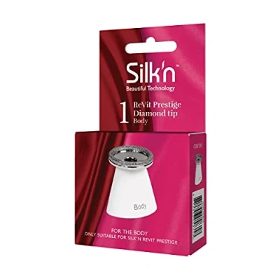 Image of Silk&#039;n ReVit Prestige Treatment Tip Body Coarse Exfoliation Diamant Peeling White 1 Piece