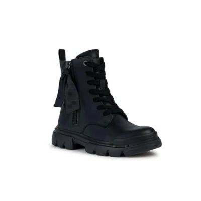 Image of Geox J Junette Girl Ankle Boot, Black, 2.5 UK