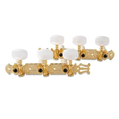 Image of GEWA machine heads Classical guitar Set, Marbled acrylic buttons