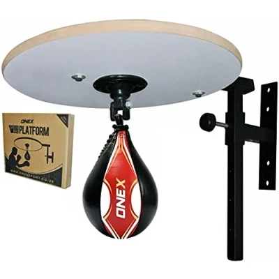 Image of Speedball Platform Fully Adjustable Speed Bag Stand Punching Wall Mounted Hanging Fitness Boxing Training MMA Heavy Duty Mounting Frame