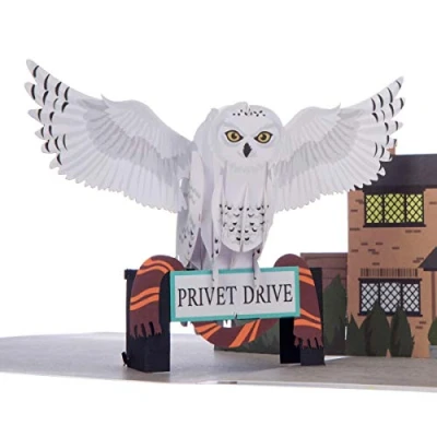 Image of Cardology Hedwig Pop Up Card Harry Potter Birthday Officially Licensed Wizarding World Merchandise (Hedwig)