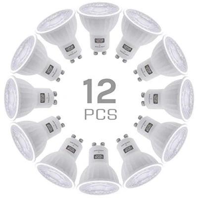 Image of SINCELIGHT GU10 LED Spot Light Bulb 38 Beam Angle Narrower Focus Reflector, 6W, RA≈92, Warm White 2700K, Non Dimmable, 500 Lumens Equivalent to 50W Halogen, Pack of 12