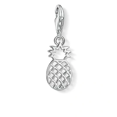 Image of Thomas Sabo Women Charm Pendant Pineapple Club 925 Sterling Silver 1438 001 21
