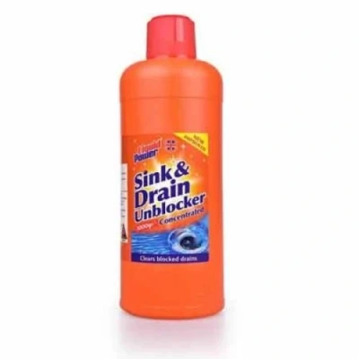 Image of 2 x Liquid Power Sink &amp; Drain Unblocker. Super Strength Unblocker 1 Litre