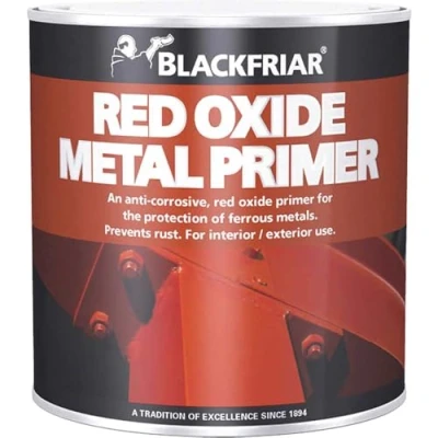 Image of Blackfriar BKFMP1L Red Oxide Metal Primer, 1 Litre