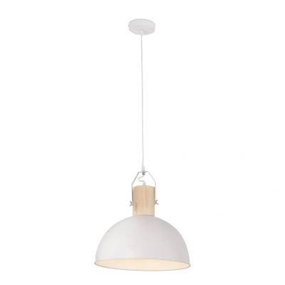 Image of Margot Dome Suspension Pendant White E27 40W