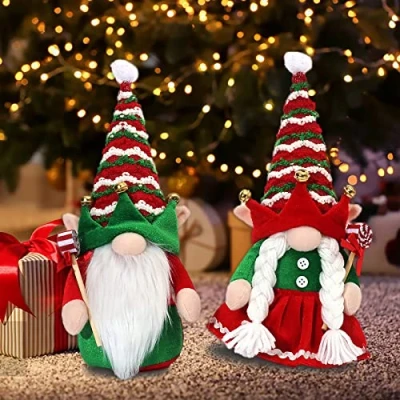 Image of SOOUICKER Christmas Decorations Sale Clearance Baubles Ornaments Santa Xmas Gifts Festive Season Doll Decoration (Christmas (Female))