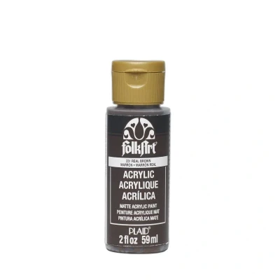 Image of Folk Art Acrylic Paint, Real Brown, 2 oz