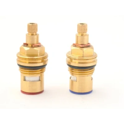 Image of Replacement Brass ceramic disc tap valve quarter turn insert gland 20 spline x 52mm FITS SAN MARCO (QC52)