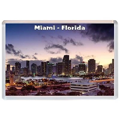 Image of Miami Florida USA JUMBO Fridge Magnet 96 x 67 mm SIZE BBSM2044