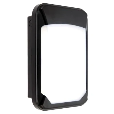 Image of Lucca Mini Black Compact Outdoor Weatherproof Security LED Robust IK08 Wall Bulkhead Light Fitting IP65 Rated