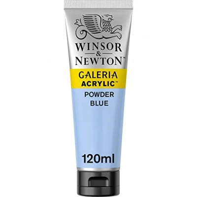 Image of Winsor &amp; Newton 120ml Galeria Acrylic Paint Powder Blue