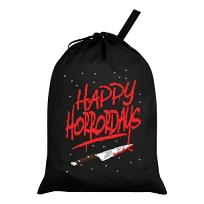 Image of Grindstore Happy Horrordays Santa Sack Black 46x60cm