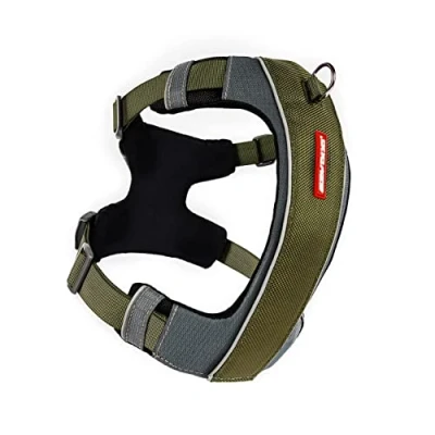 Image of EZYDOG X Link Harness Dog Harness, Small, Medium, Large, K9 Reflective Stitching, No Pull, Breathable Material (Khaki, XL)