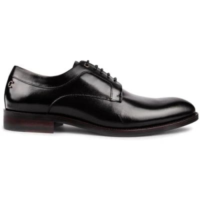 Image of Simon Carter Mens Tawny Owl Derby Lace Up Shoes Black 9 UK
