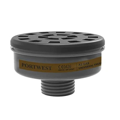 Image of Portwest A2 Gas Filter Universal Thread Black