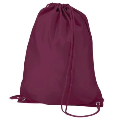 Image of Quadra Gymsac Shoulder Carry Bag 7 Litres (One Size) (Burgundy)
