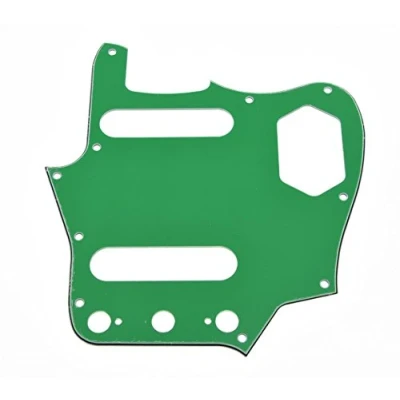 Image of KAISH American Vintage Style JAG Guitar Pickguard Scratch Plate for Jaguar Green 3 Ply