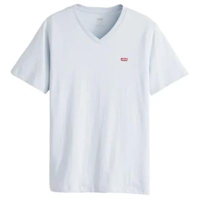 Image of Levi&#039;s Men&#039;s Original Housemark V Neck T Shirt, Niagara Mist, S