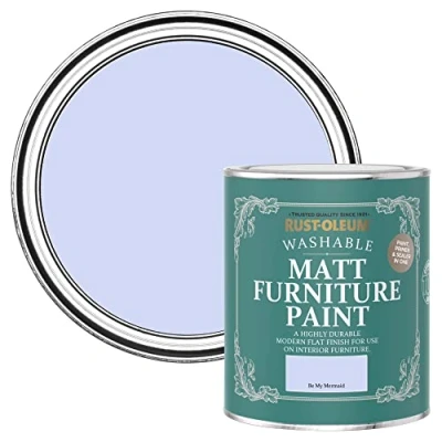 Image of Rust Oleum Purple Furniture Paint in Matt Finish Be My Mermaid 750ml