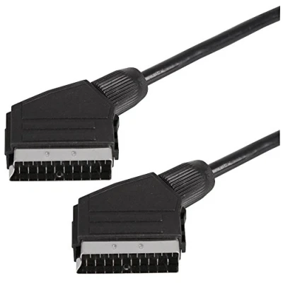 Image of PRO SIGNAL PSG91274 Scart Lead Male to Male, 2m Black