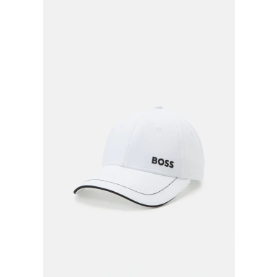 Image of BOSS Mens Cap 1 Logo Detail in Cotton Twill