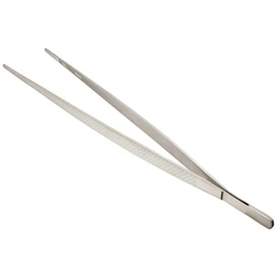 Image of Mercer Culinary Precision Plus Tong Straight 11 3/4&quot;, Stainless Steel, Silver, 3/4 Inch