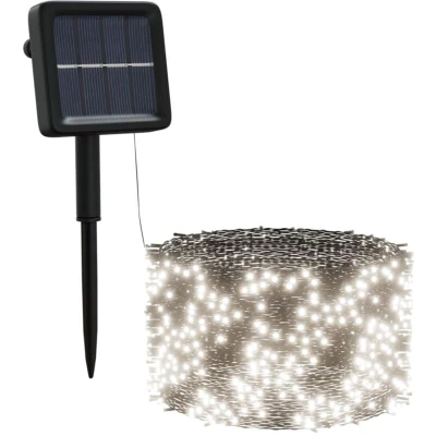 Image of vidaXL Solar Fairy Lights 5 pcs 5x200 LED Cold White Indoor Outdoor