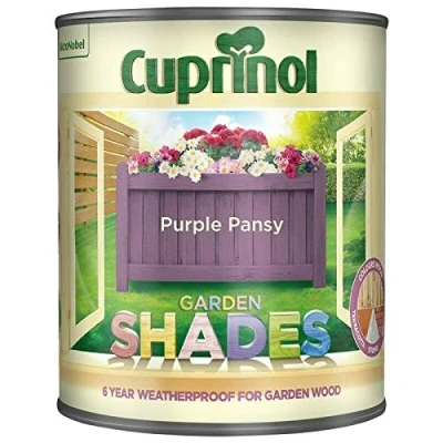 Image of Cuprinol Garden Shades Paint in Tester Pot 125 ml, Purple Pansy