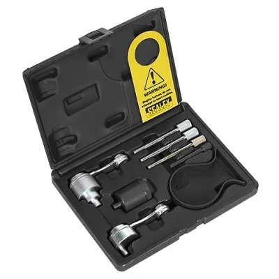 Image of Sealey Diesel Engine Timing Tool Kit for Land Rover, Jaguar, Citroen, Peugeot 2.7D, 3.0D Belt Drive