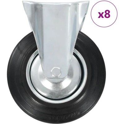 Image of vidaXL 8 pcs Fixed Casters 200 mm