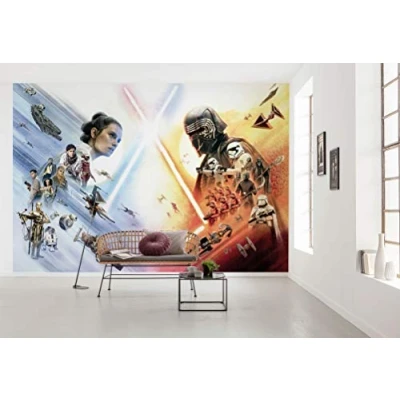 Image of Komar Star Wars Photo Wallpaper EP9 Movie Poster Wide Size 368 x 254 cm (Width Height), Kylo Ren, 9, Skywalker, Wallpaper, Wall Decoration, 8 4114