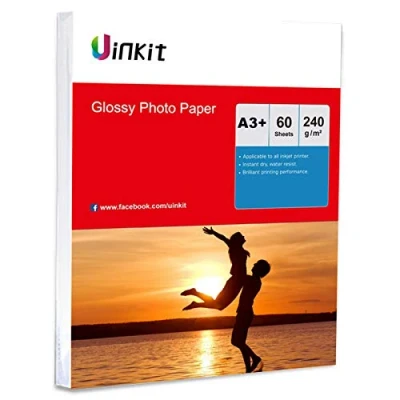 Image of A3 Plus High Glossy Photo Paper Inkjet 240Gsm 13x19 Uinkit 60sheets
