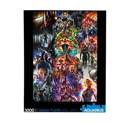 Image of AQUARIUS 68517 Marvel MCU Collage Avengers Jigsaw Puzzle, Berry, One Size