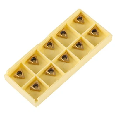 Image of 10Pcs Lathe Carbide Inaserts CNC Tips Inserts Blade Cutter Turning Tool with Storage Box